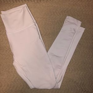 White lulu lemon long leggings